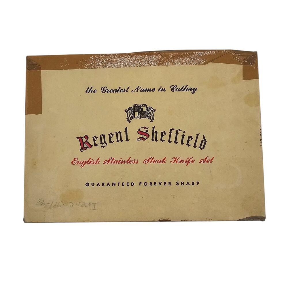 Vintage Regent Sheffield English Stainless Steak Knife Set of 4